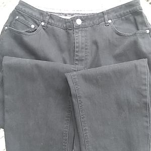 petite black stretch jeans